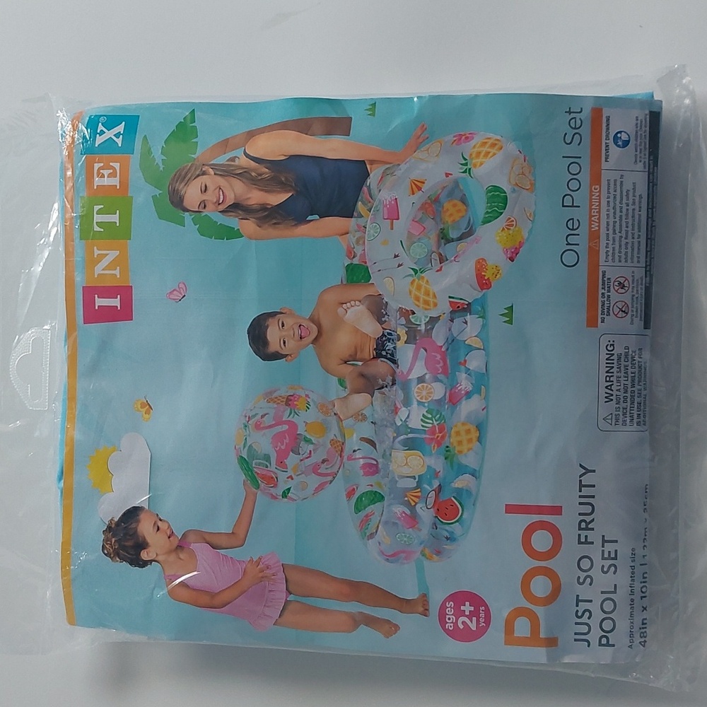Intex Just so fruity plnfltable kid pool set 48"x10‎